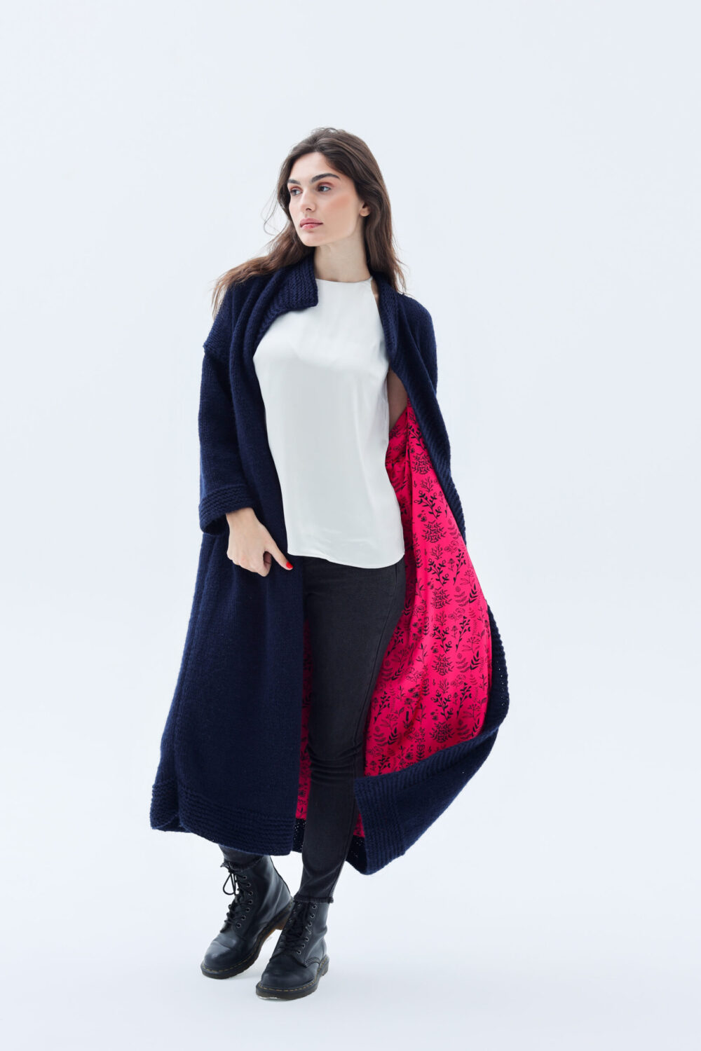 Hand-Woven  Coat JADE - Image 2