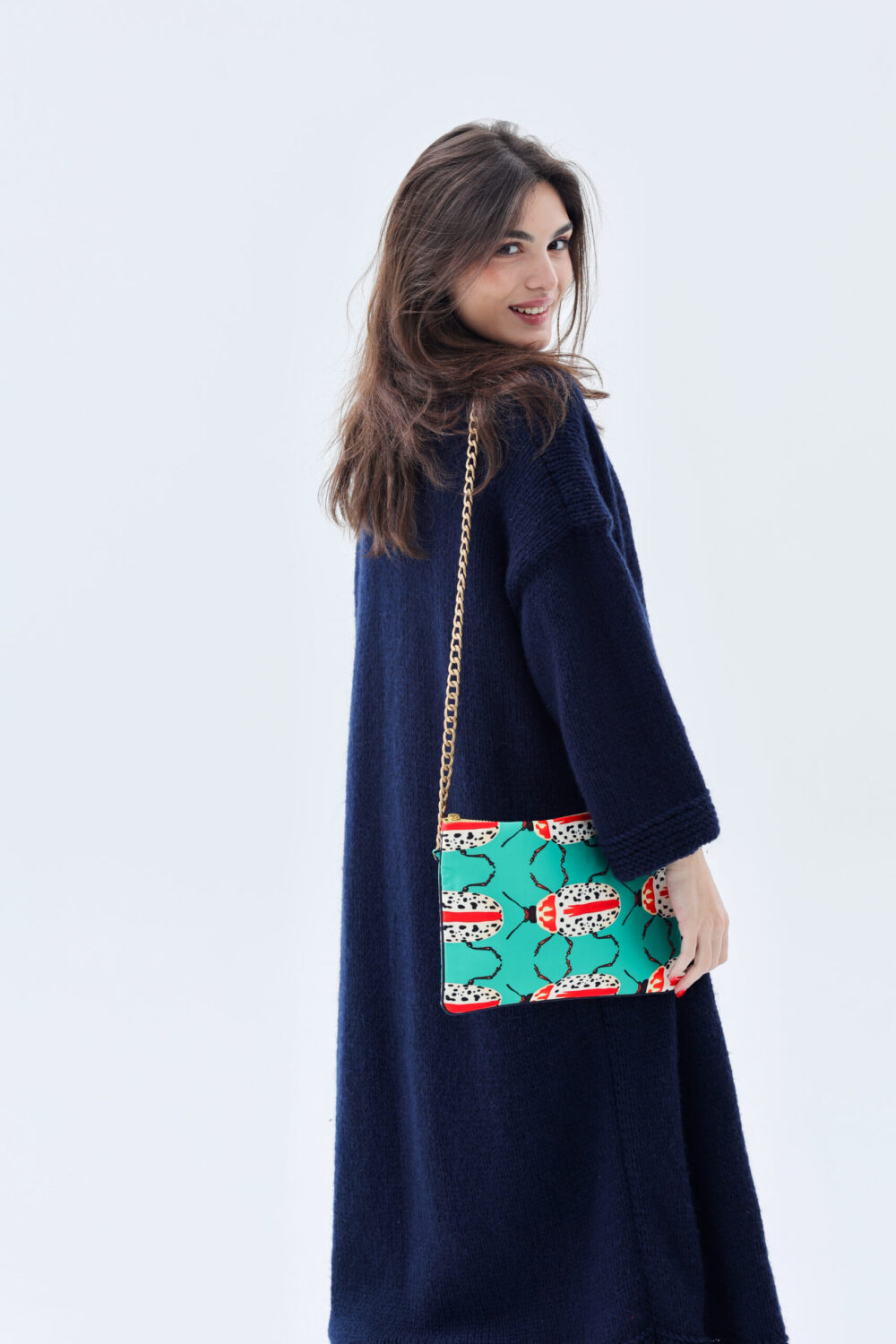 Hand-Woven  Coat JADE