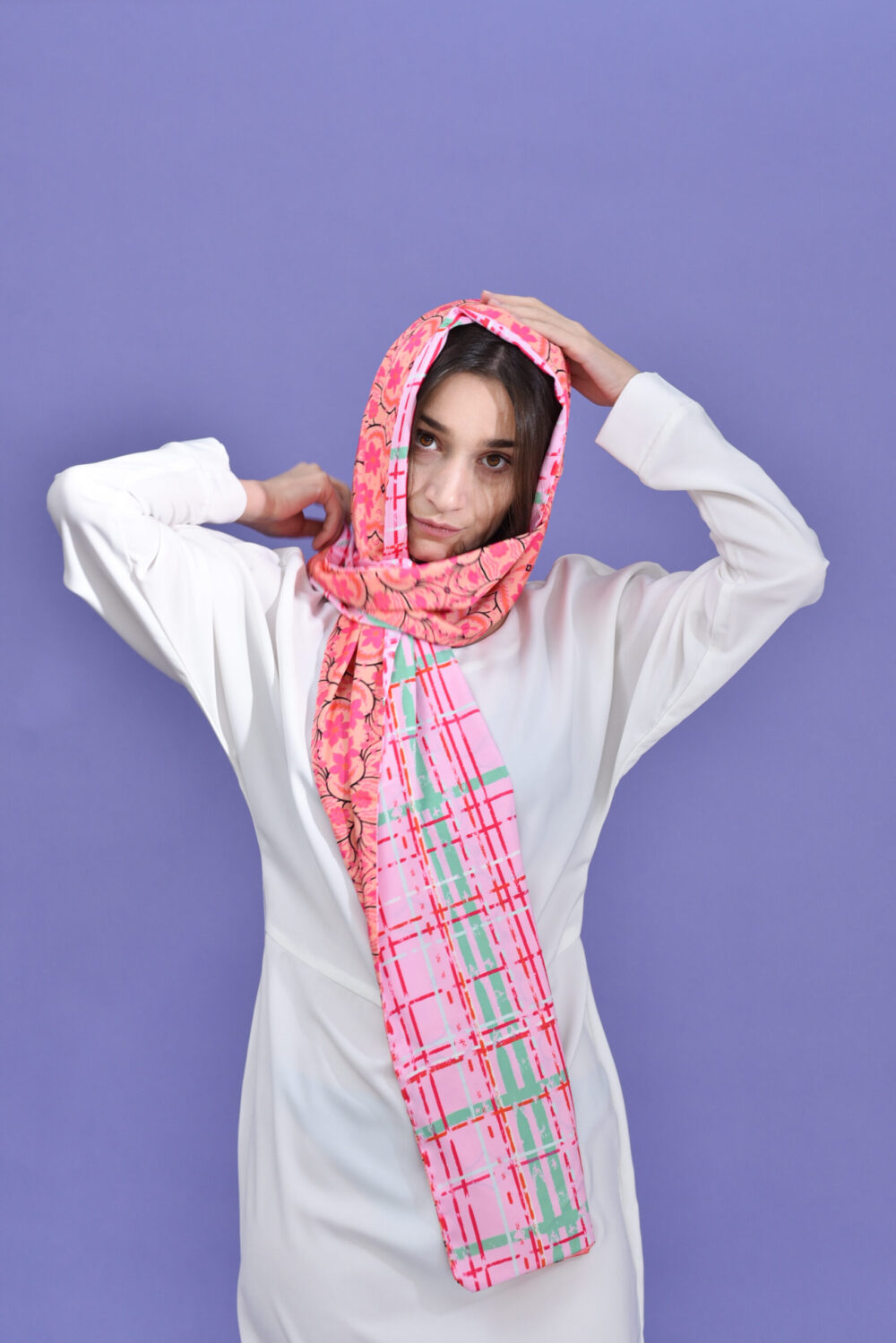 Long double-sided scarf Ivy