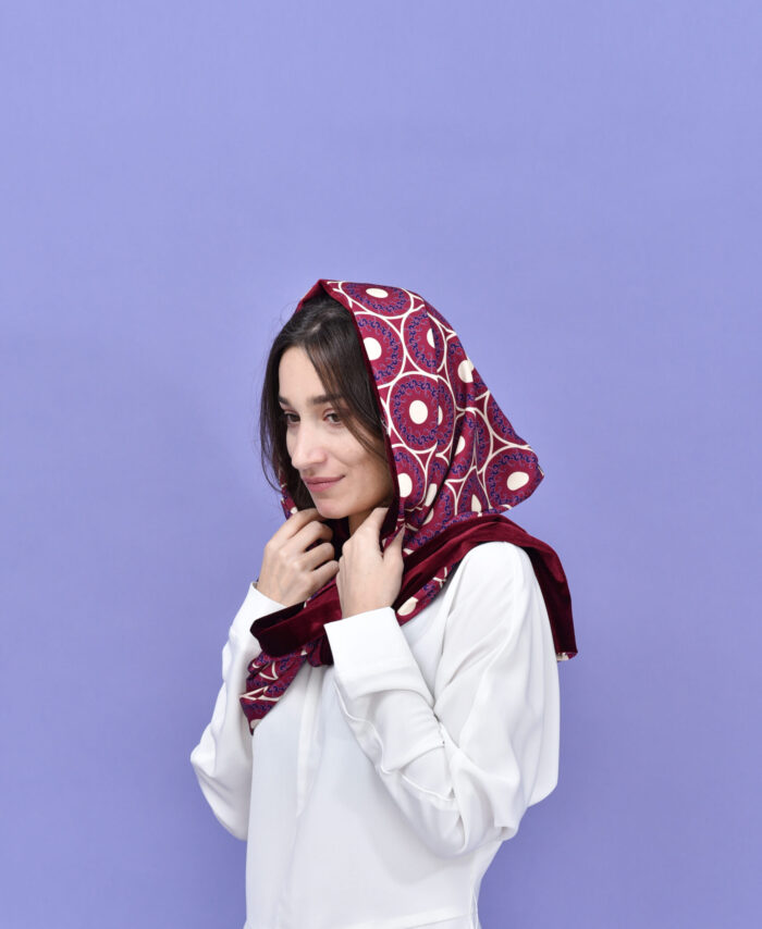 Long double-sided scarf Khonja