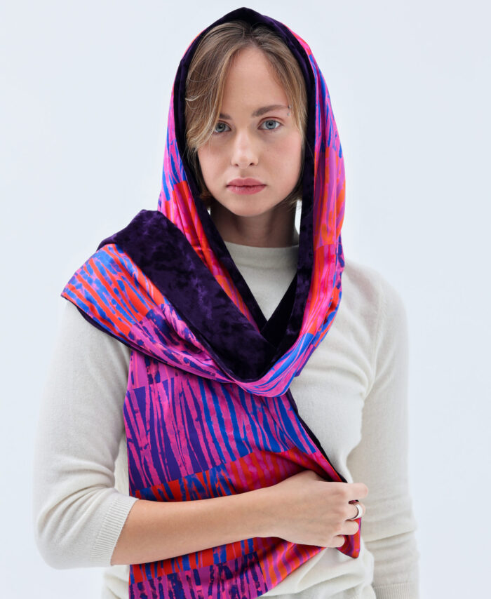 Long double-sided scarf Lorenza