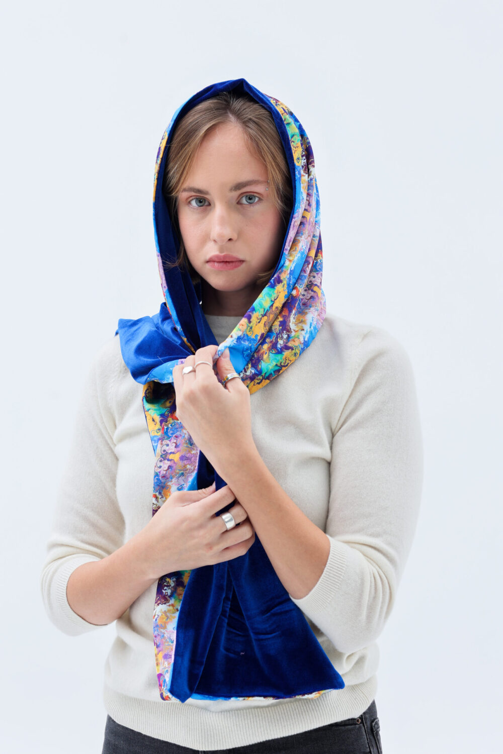 Long double-sided scarf Luna