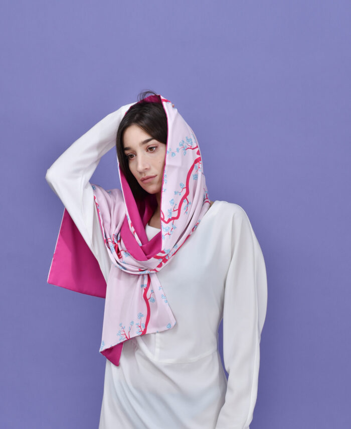 Long double-sided scarf Mandorle