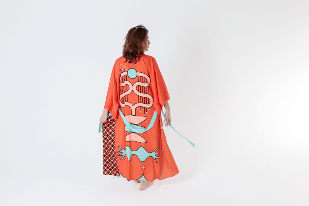 Silk Kimono Ardente - Image 2