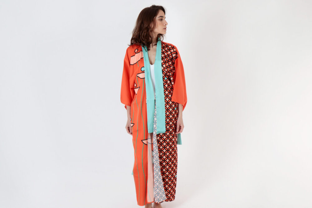 Silk Kimono Ardente