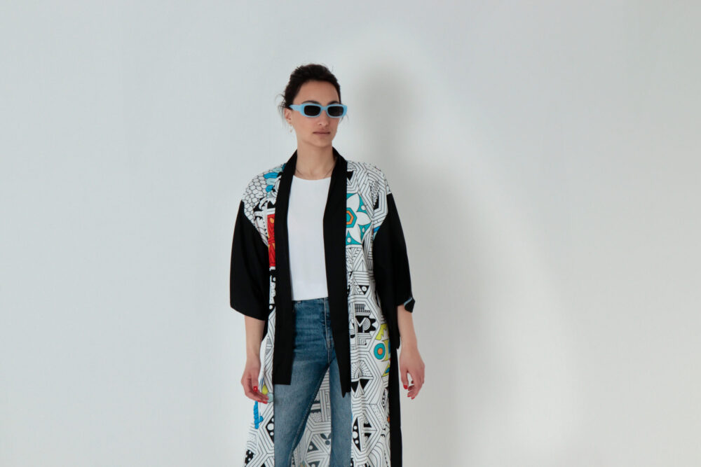 Silk Kimono Bianco - Image 2
