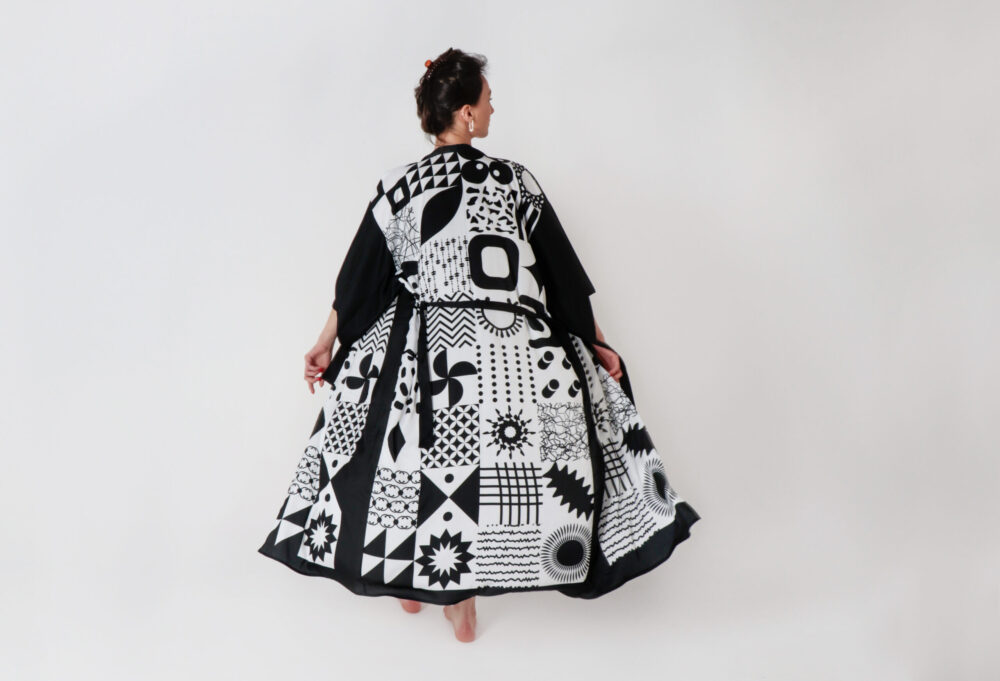 Silk Kimono Black