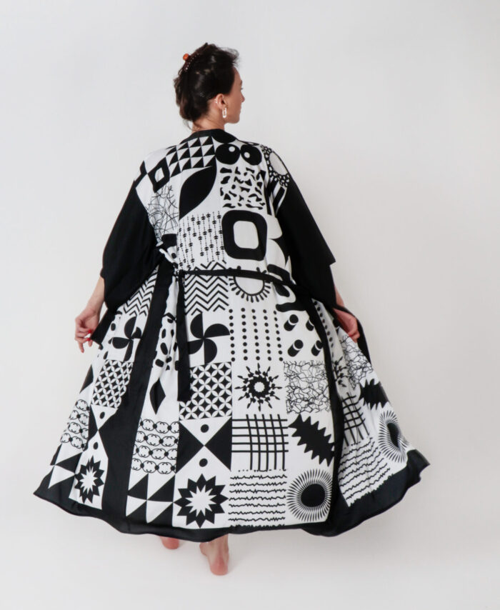 Silk Kimono Black