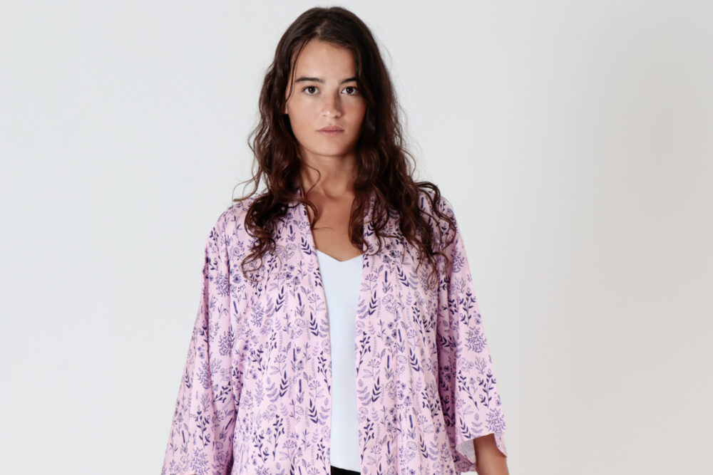 Silk Kimono Pavone - Image 2