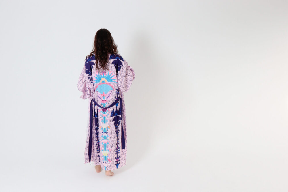 Silk Kimono Pavone