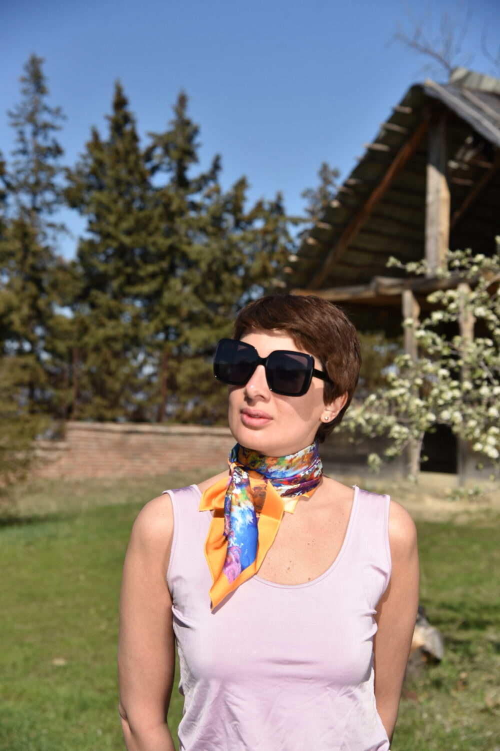 Silk Scarf  Kaleidoscope - Image 5