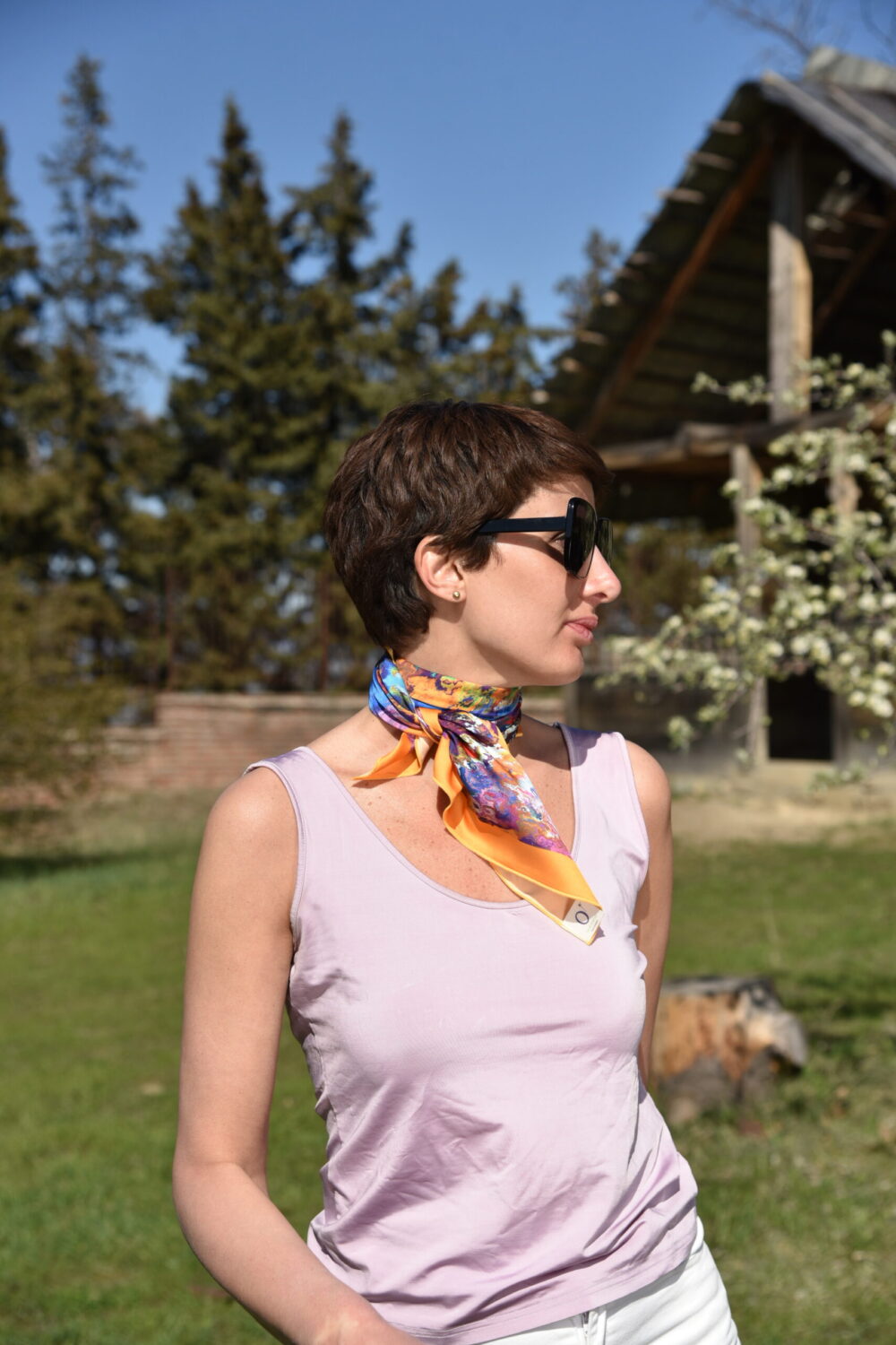 Silk Scarf  Kaleidoscope - Image 6