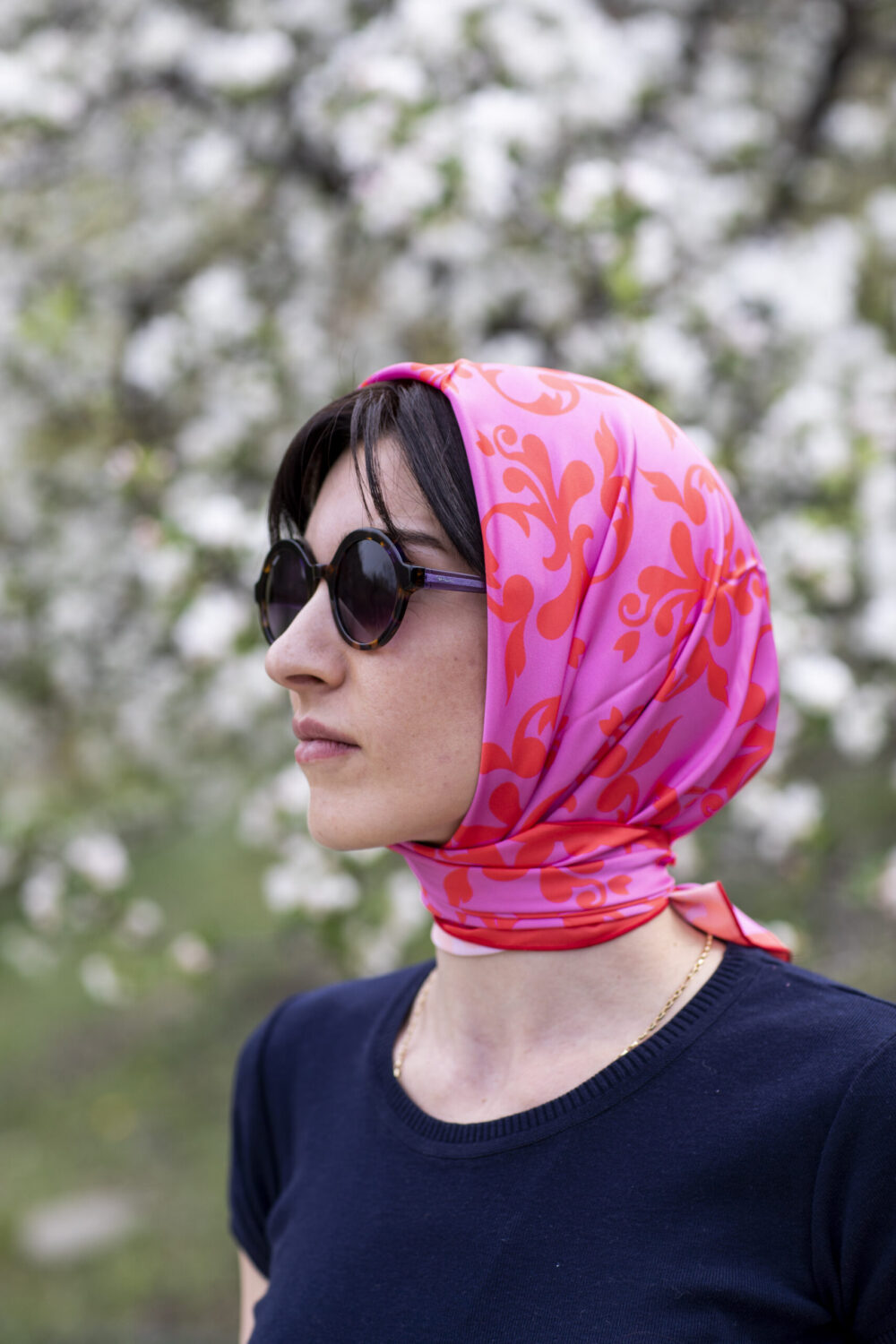 Silk Scarf  Lady D - Image 4