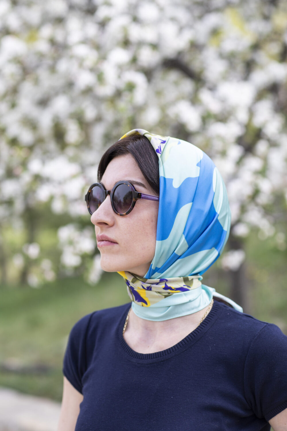 Silk Scarf  Neptune