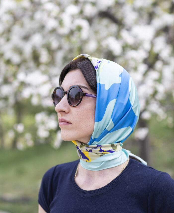 Silk Scarf  Neptune