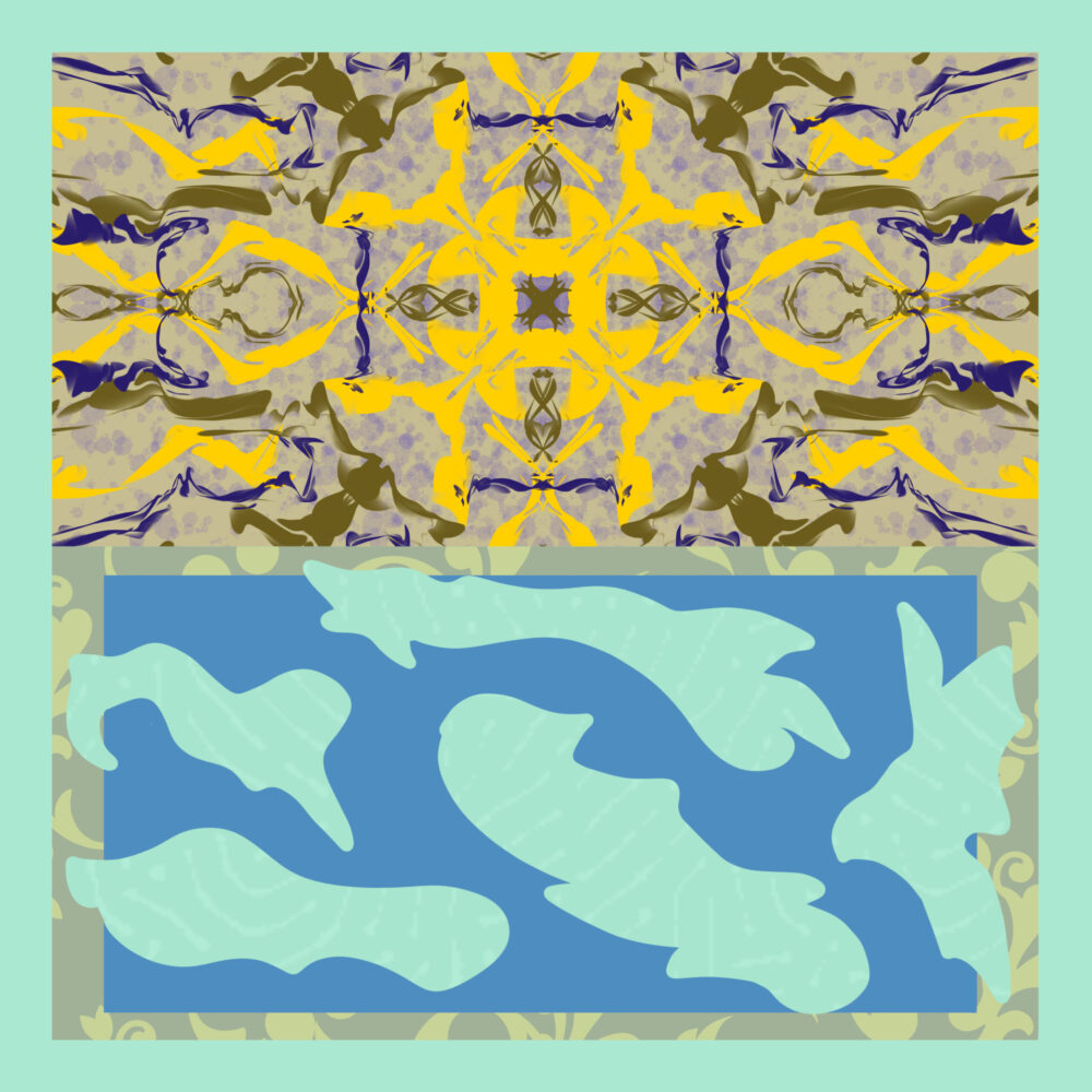 Silk Scarf  Neptune - Image 2