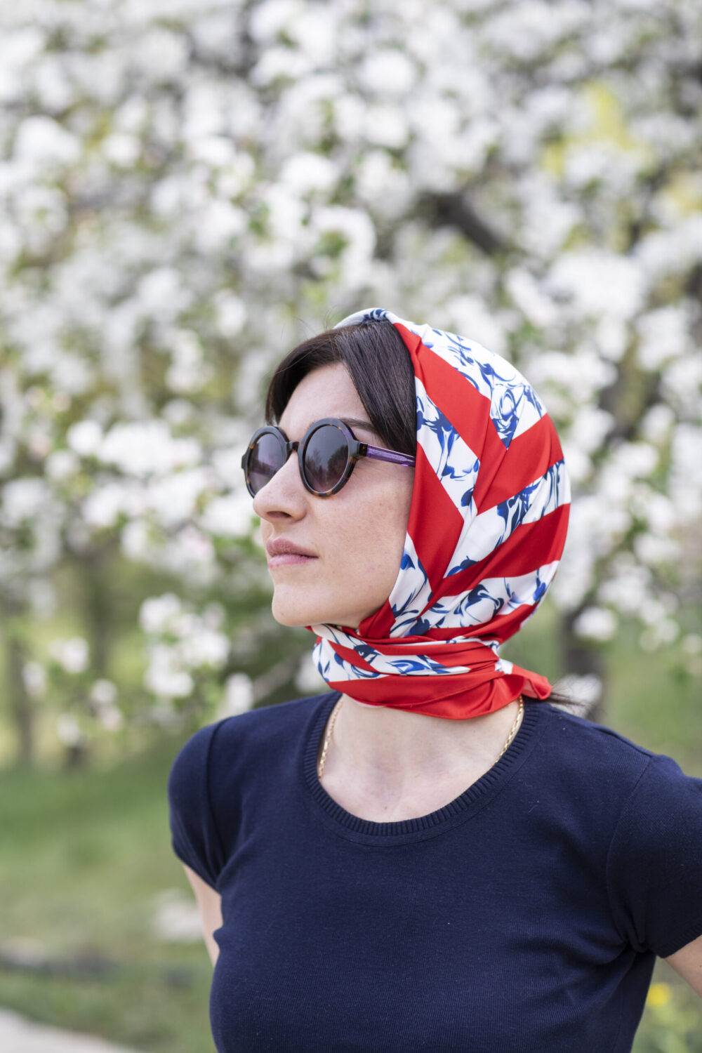 Silk Scarf  Porcelain - Image 3