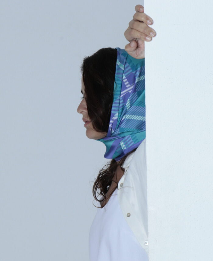 Silk Scarf  Tartan