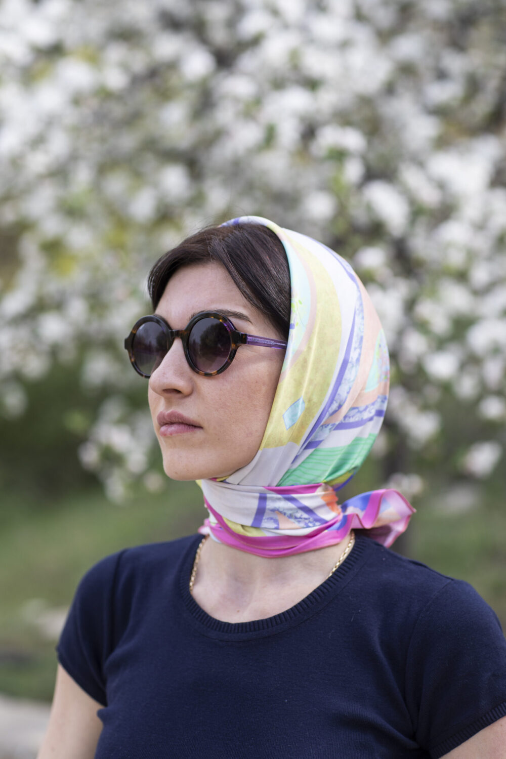 Silk Scarf  Violet