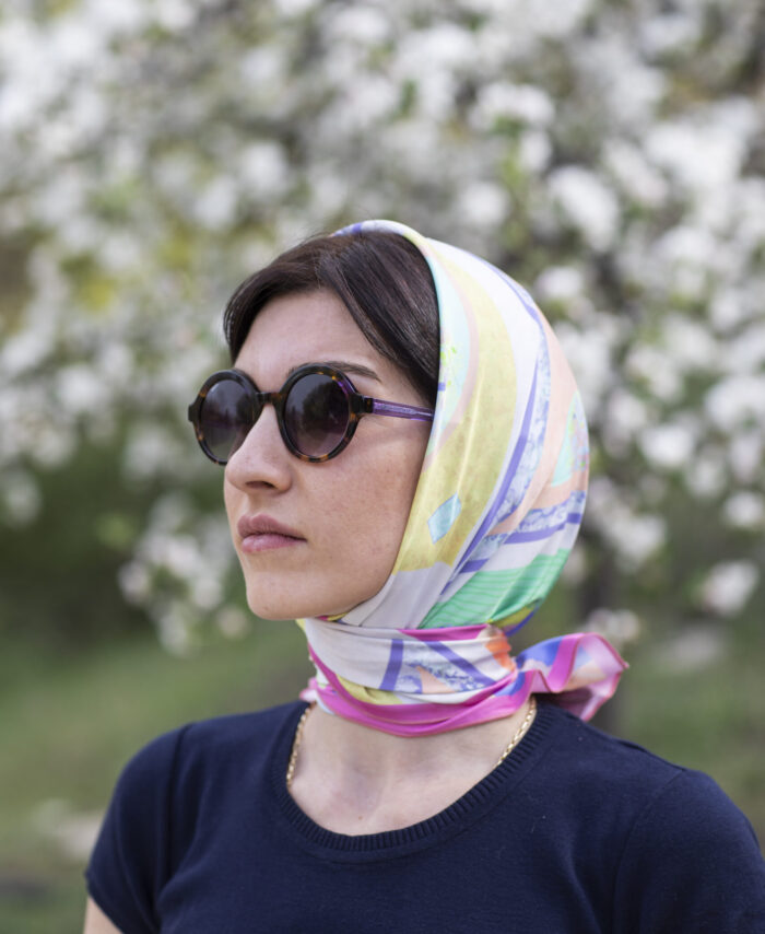Silk Scarf  Violet